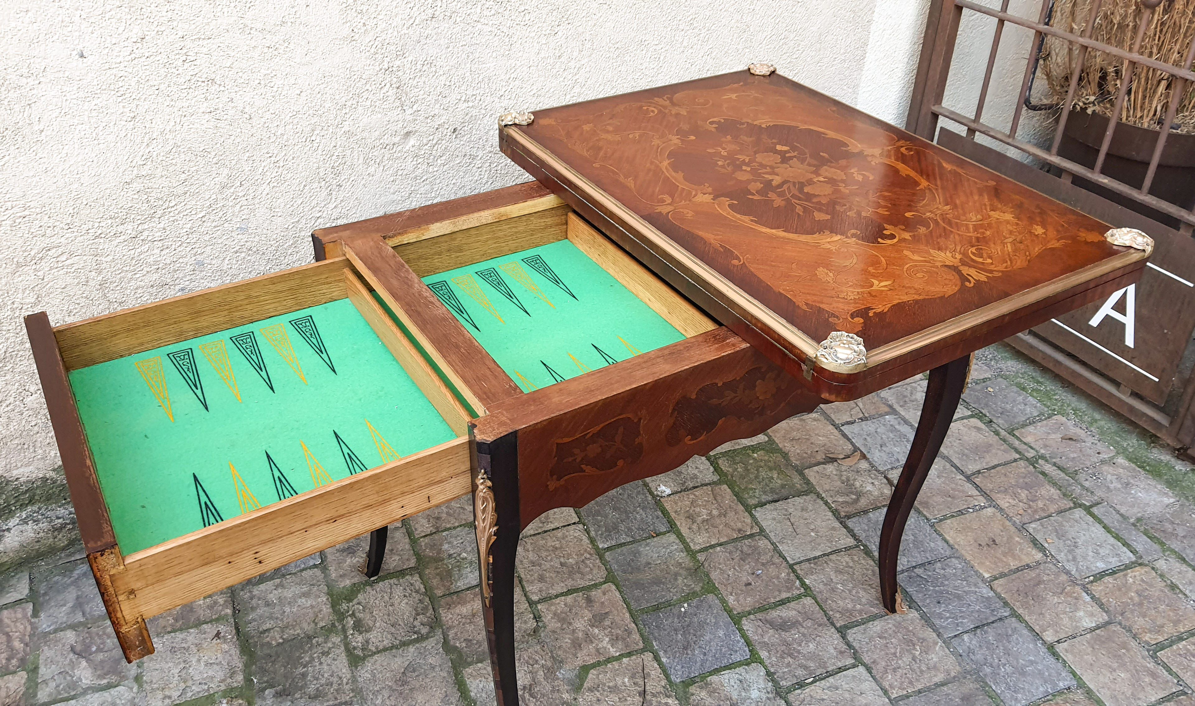 Game table Tric Trac Louis XV