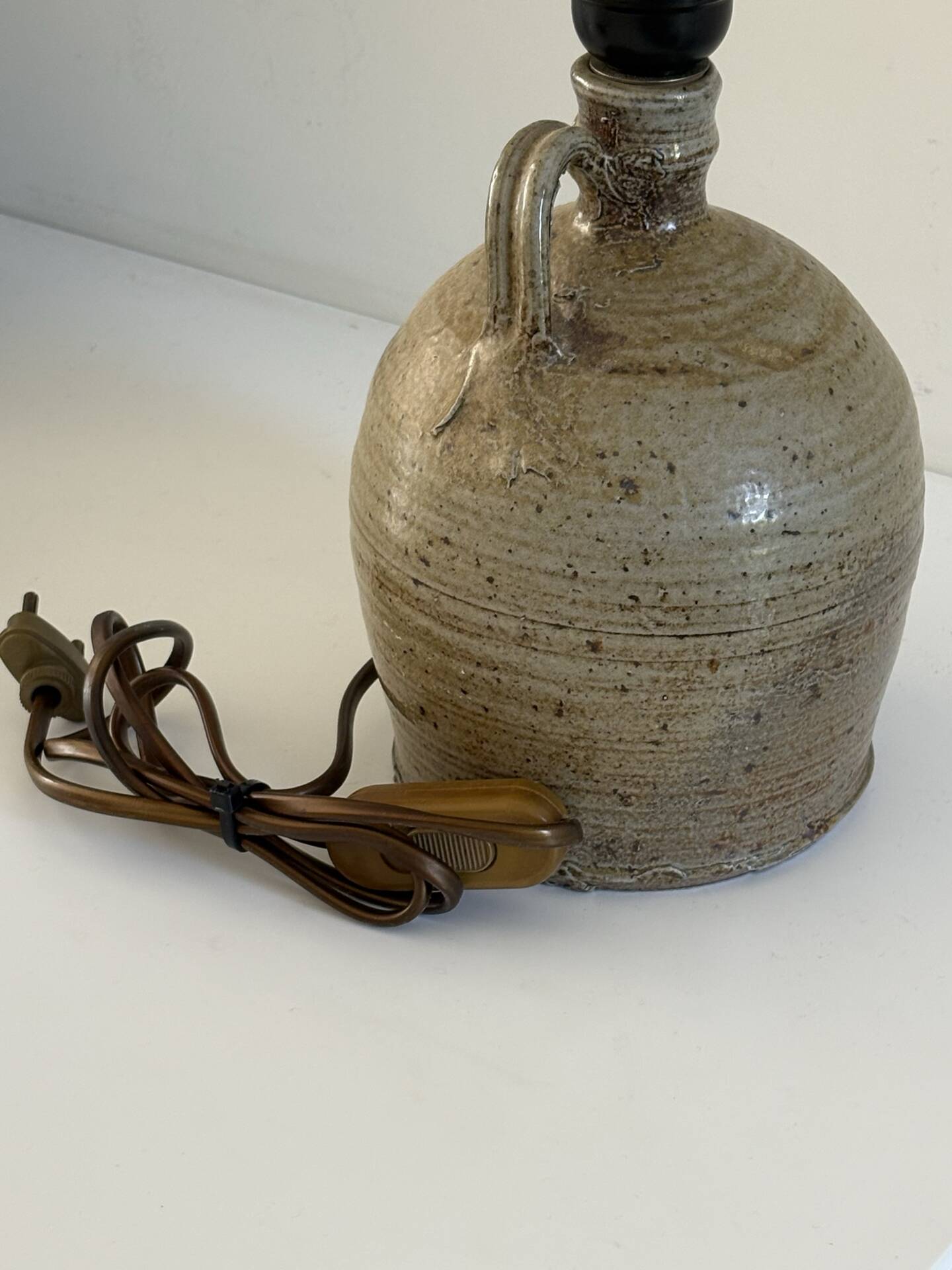 Lamp base in glazed stoneware – handmade ceramics
