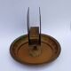 1920s Art Deco Hand-Hammered Brass Matchbox Holder & Ashtray by WMF