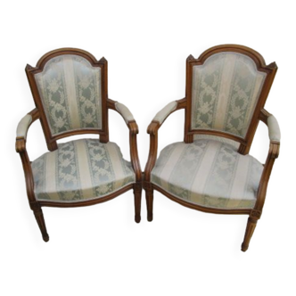 Pair of armchairs Louis XVI style