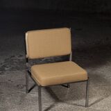 Chauffeuse vintage années 60-70 dans l'esprit Airborne en chrome