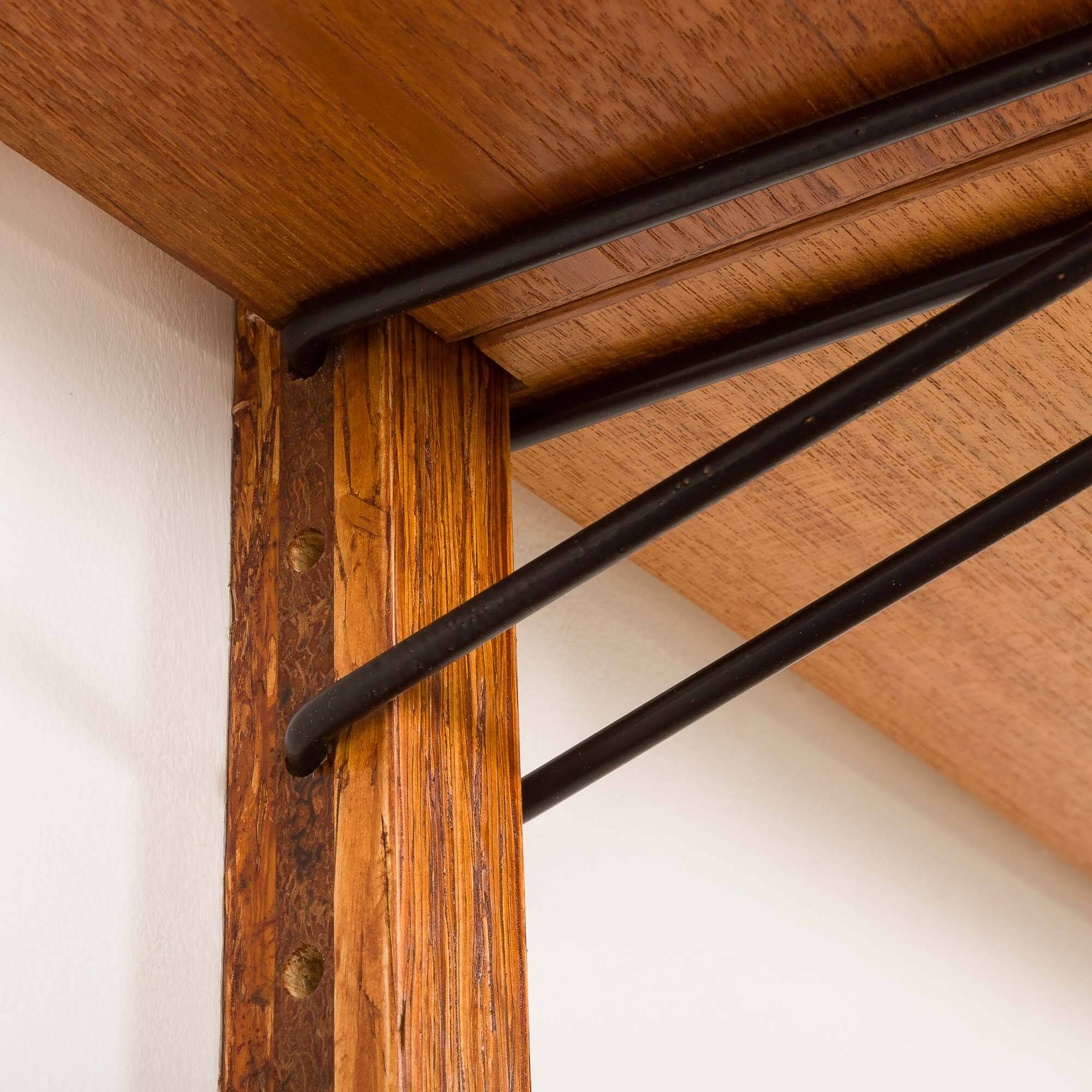 Danish mid-century upcycled teak shelving unit.