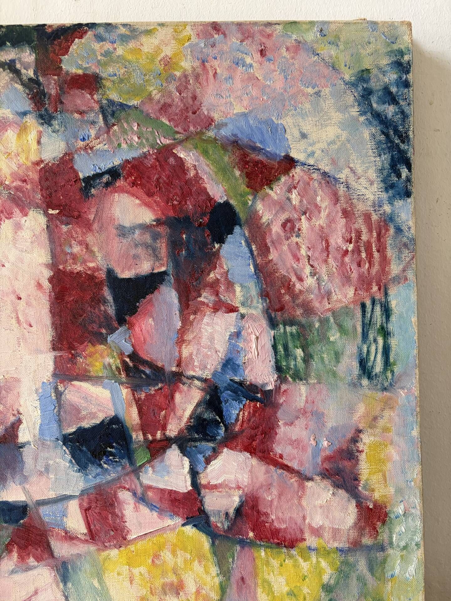 Composition abstraite, signé Favre 1951