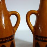 2 Longchamp glazed ceramic pitchers from the 70s
