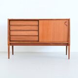 Bosteels Meubelen unique small sideboard in walnut Belgium 1970