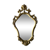 Large golden baroque style mirror