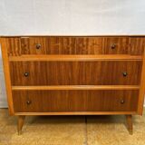 Mid Century Retro Teak Chest of Drawers by Austinsuite Circa 1960  A stunni