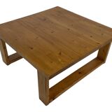 Vintage coffee table pinewood minimalist 1960s