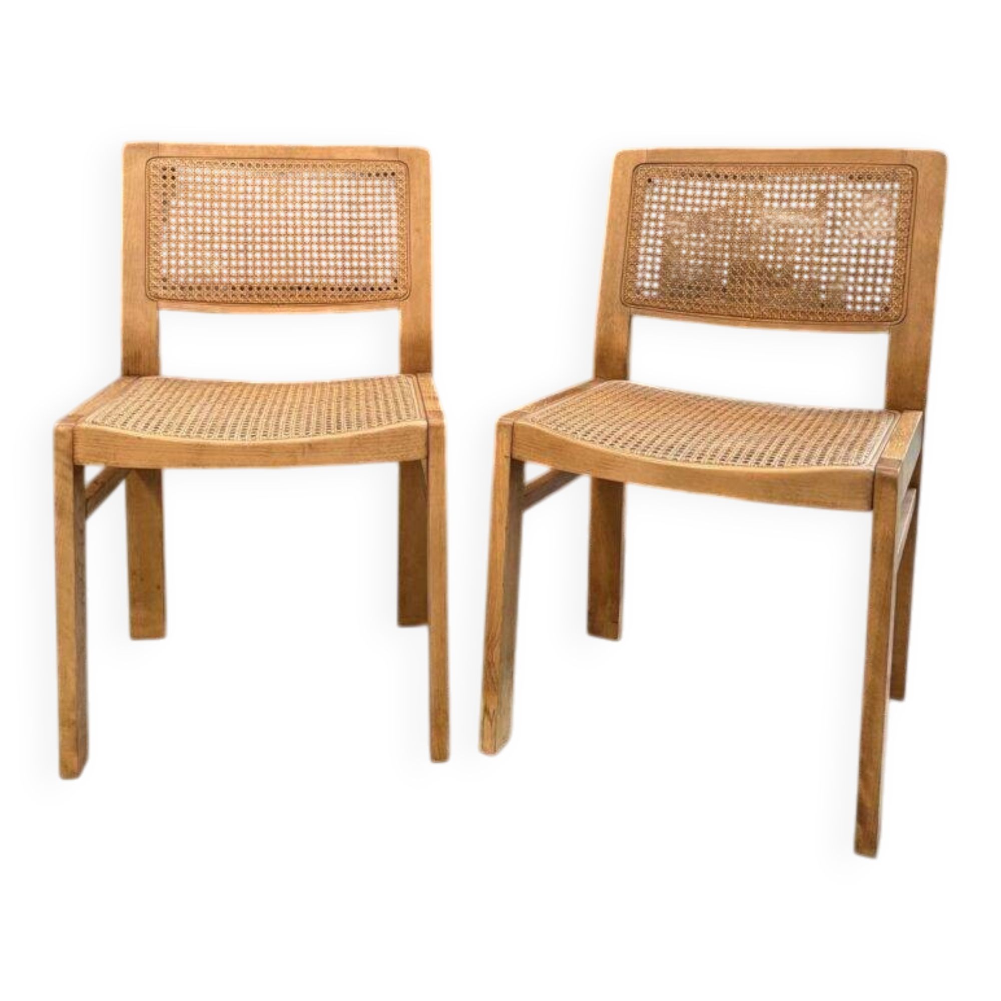 Paire de chaises cannées « Baumann »