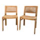 Paire de chaises cannées « Baumann »