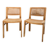 Paire de chaises cannées « Baumann »