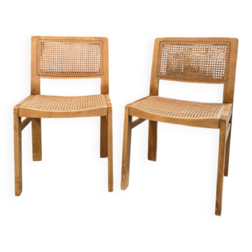 Paire de chaises cannées « Baumann »