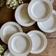 Set of 8 vintage deep plates in German porcelain.