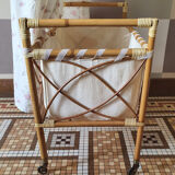 Rattan doll cradle bed