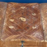 Rosewood dressing table 4 drawers compartments mirror xxeme marquetry