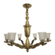 Art Deco bronze chandelier circa 1930