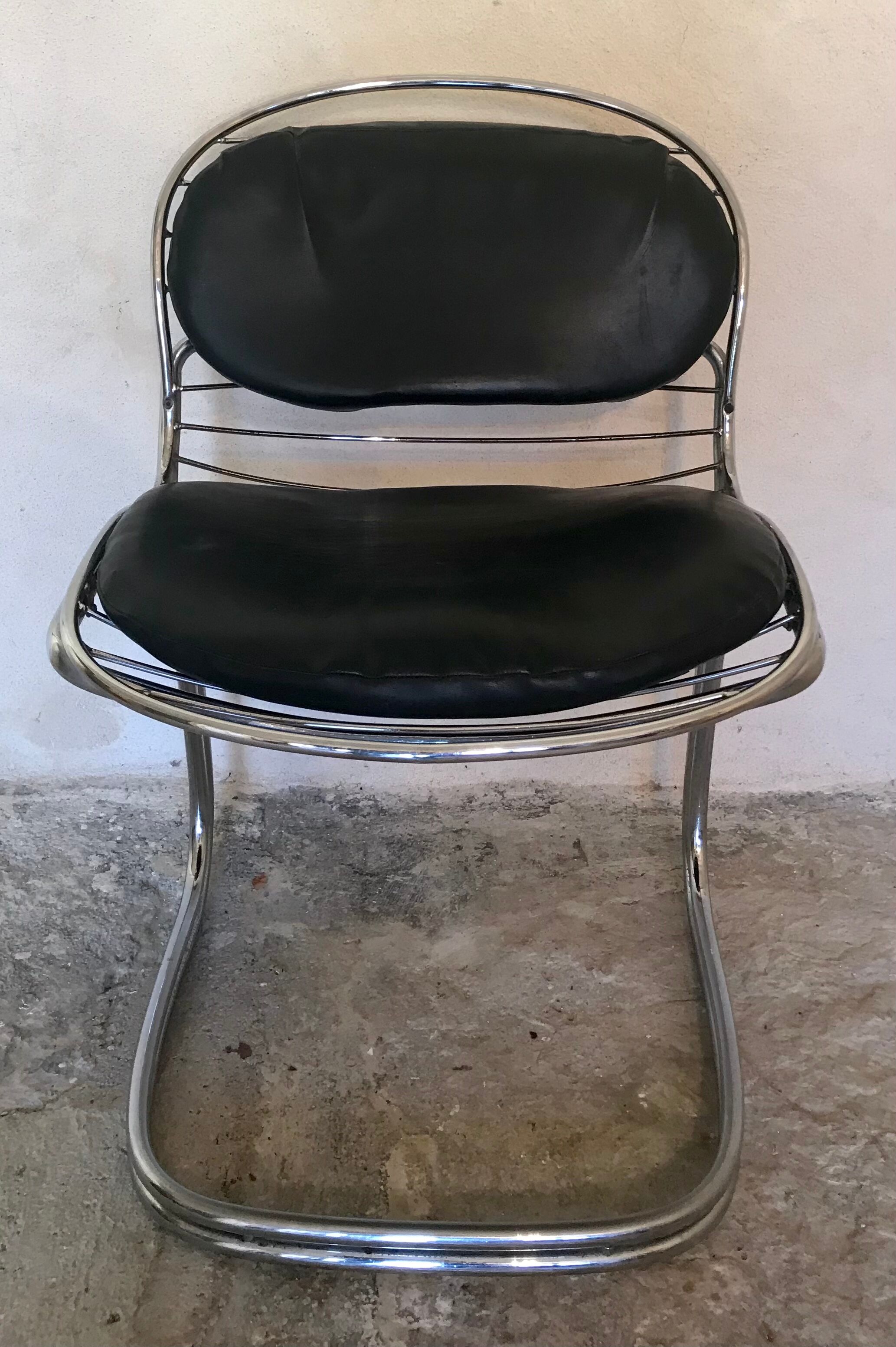 1970's chair by gastone rinaldi for rima, sabrina model, italian design