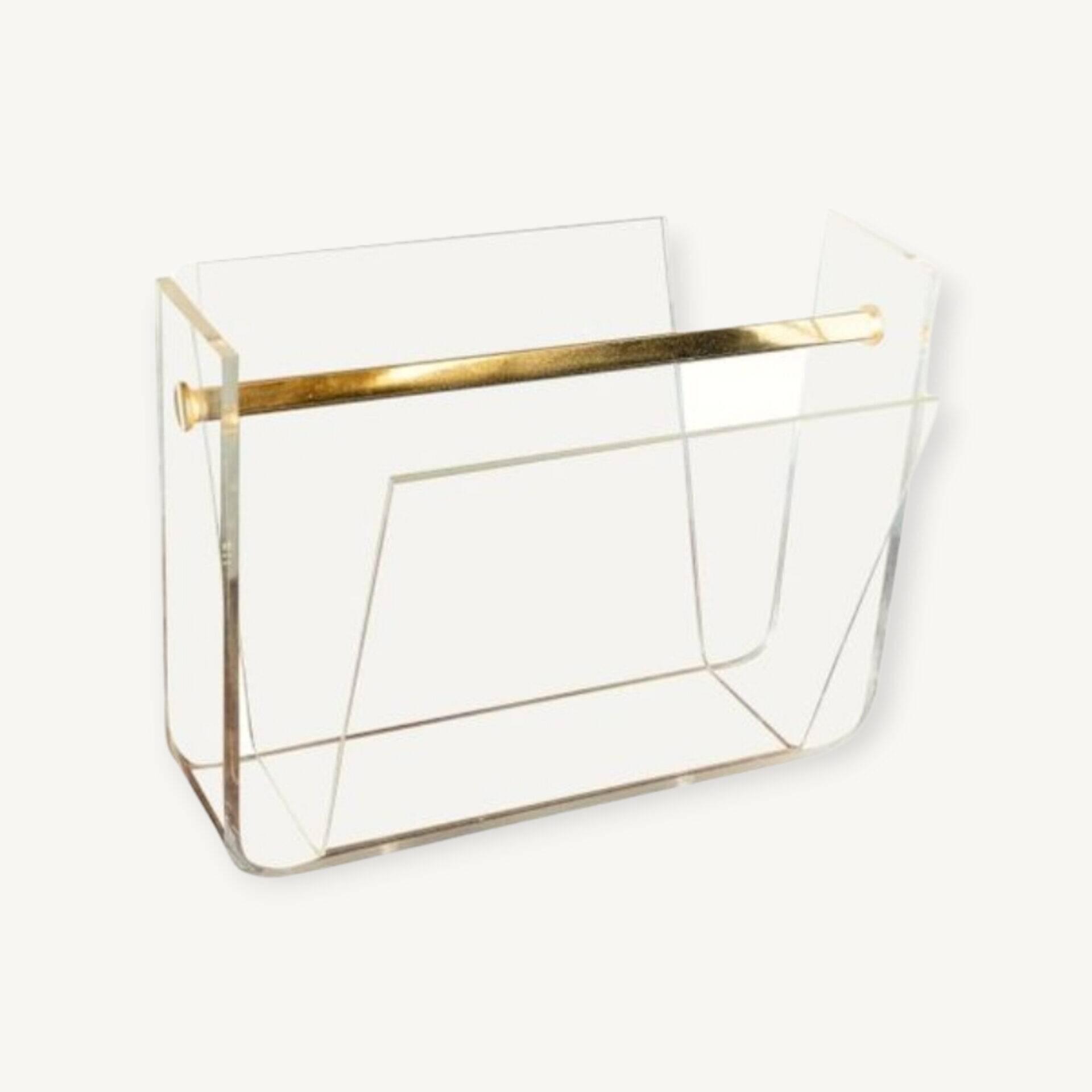 David Lange magazine rack for Roche Bobois 1980