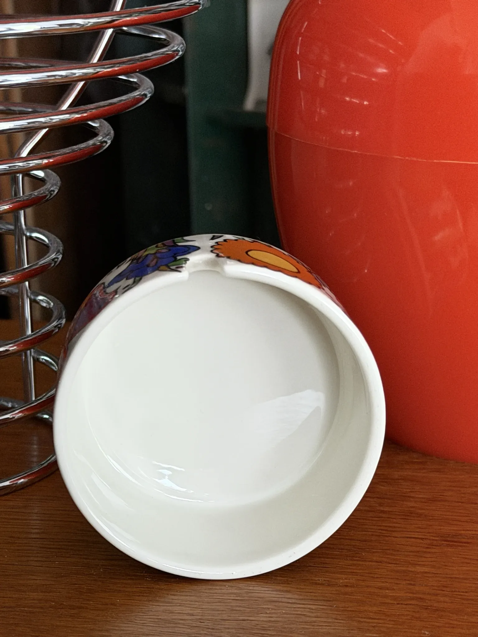 Vintage ceramic ashtray with "Acapulco" pattern – Villeroy & Boch