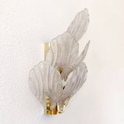 Applique en laiton et Murano, années 1960