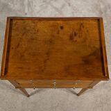 Small Living Room Table in Cherry and Walnut, Louis XVI Period – Late 18th Century