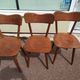 Lot of 6 wooden bistro chairw German