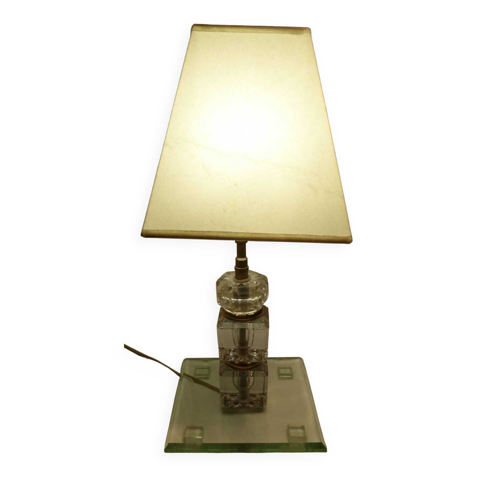 Lampe en verre, années 50