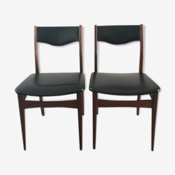 Chaises scandinave en teck de 1960