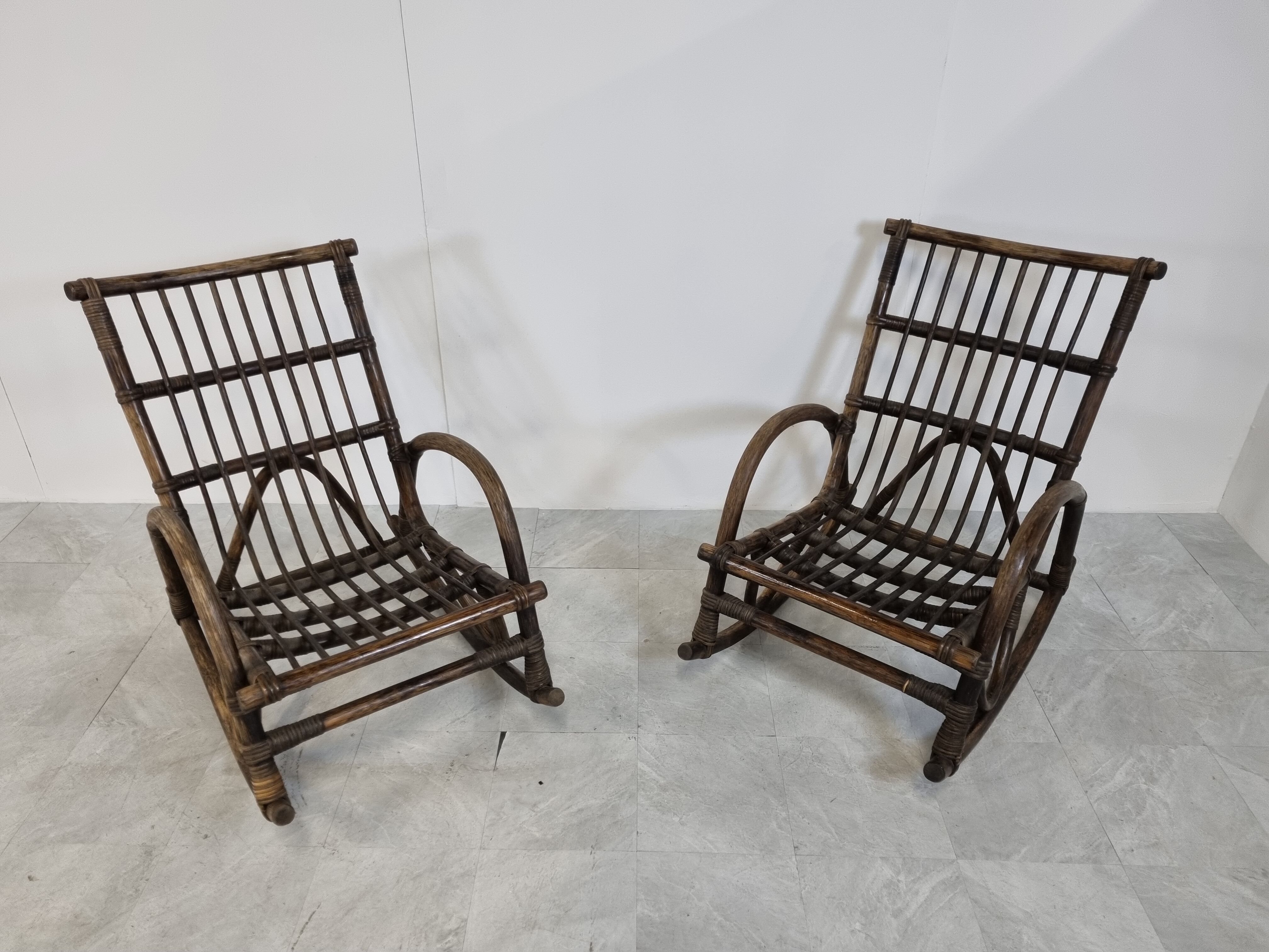 Pair of vintage bentwood rocking chairs, 1960s