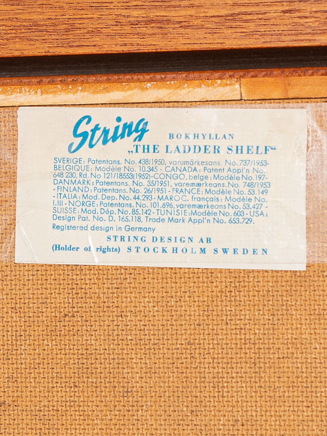 1950s Shelving system, Nils Strinning