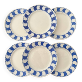 Set of 6 Digoin Sarreguemines dessert plates – Dorothy model – v