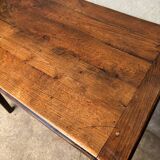 Solid oak dining room, kitchen or desk table