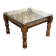 Indian teak gueridon from the 1970s.