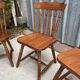 Lot de 4 chaises bistrot en bois