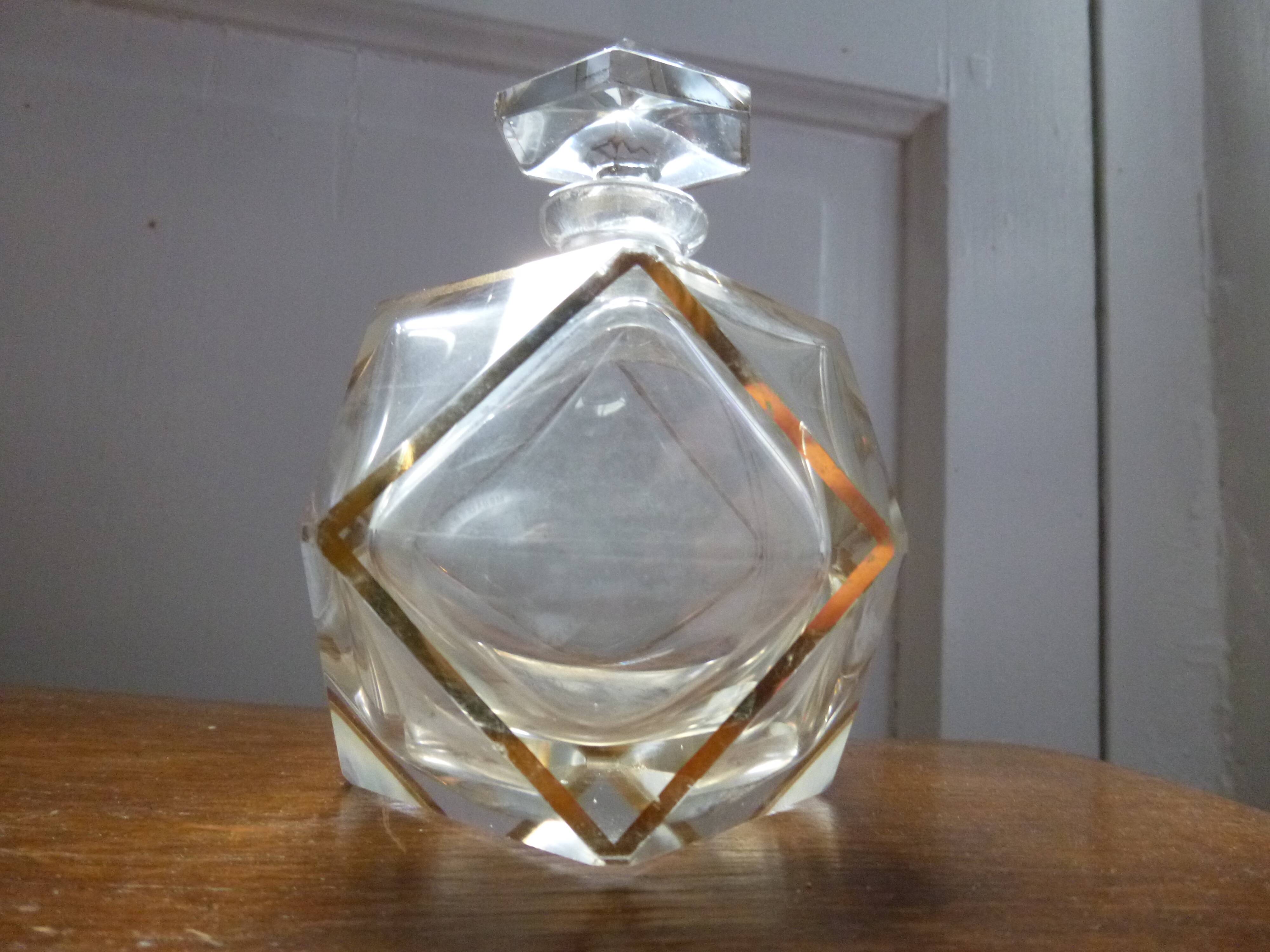 Antique crystal perfume bottle