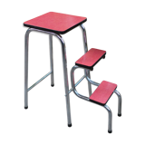 Stool stool red formica