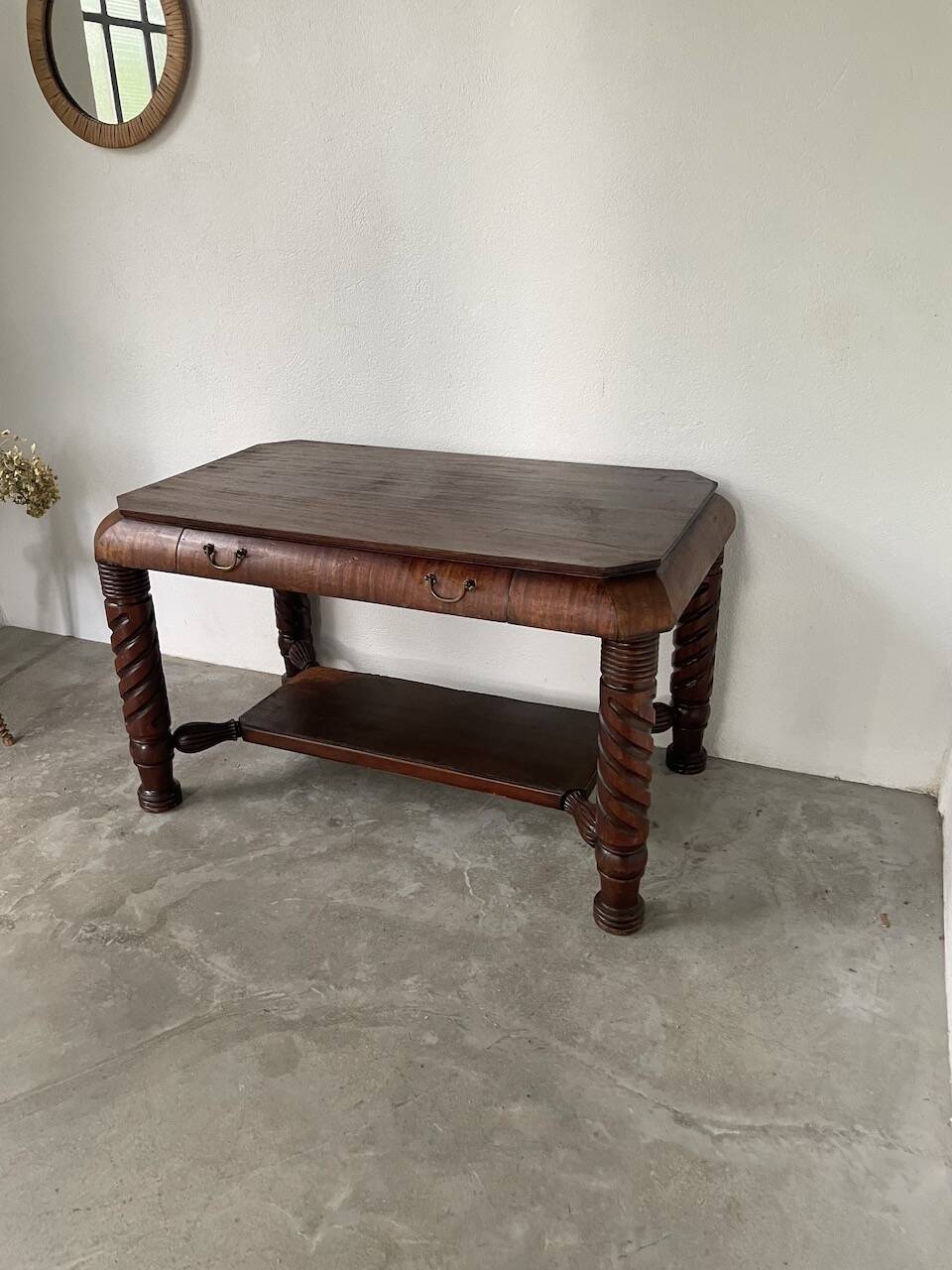 Bureau console acajou 1900