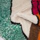 Colorful handmade wool rug, size 150 x 250 cm