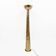 Lampadaire en laiton martelé, style torchère, Italie