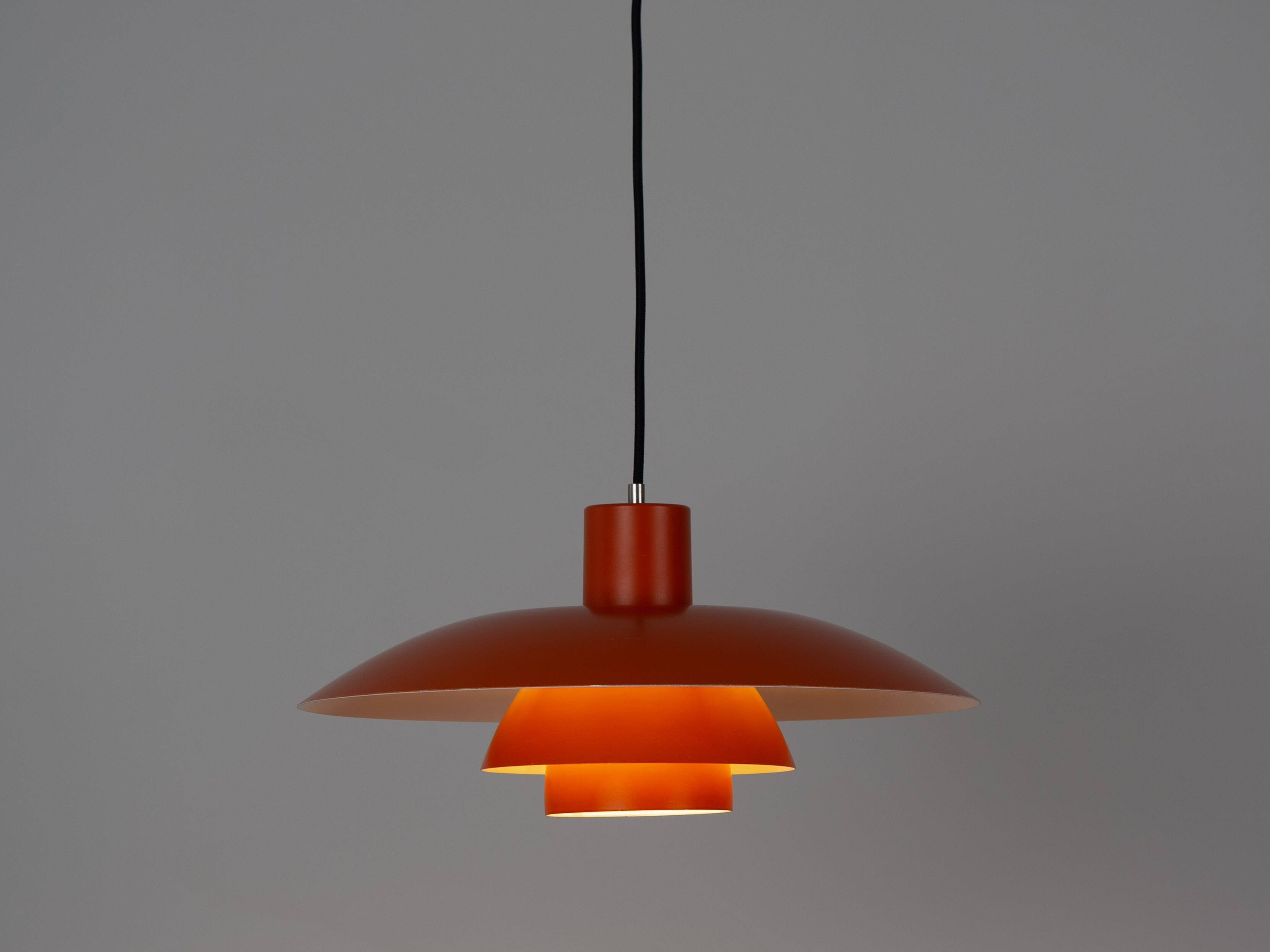 Vintage suspended luminaires PH 4/3 Danish by Paul Henningsen, Louis Poulsen, 1966