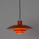 Vintage suspended luminaires PH 4/3 Danish by Paul Henningsen, Louis Poulsen, 1966