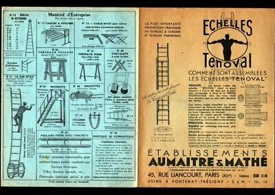 Echelle parisienne ténoval "ets. aumaitre & mathe", vers 1930