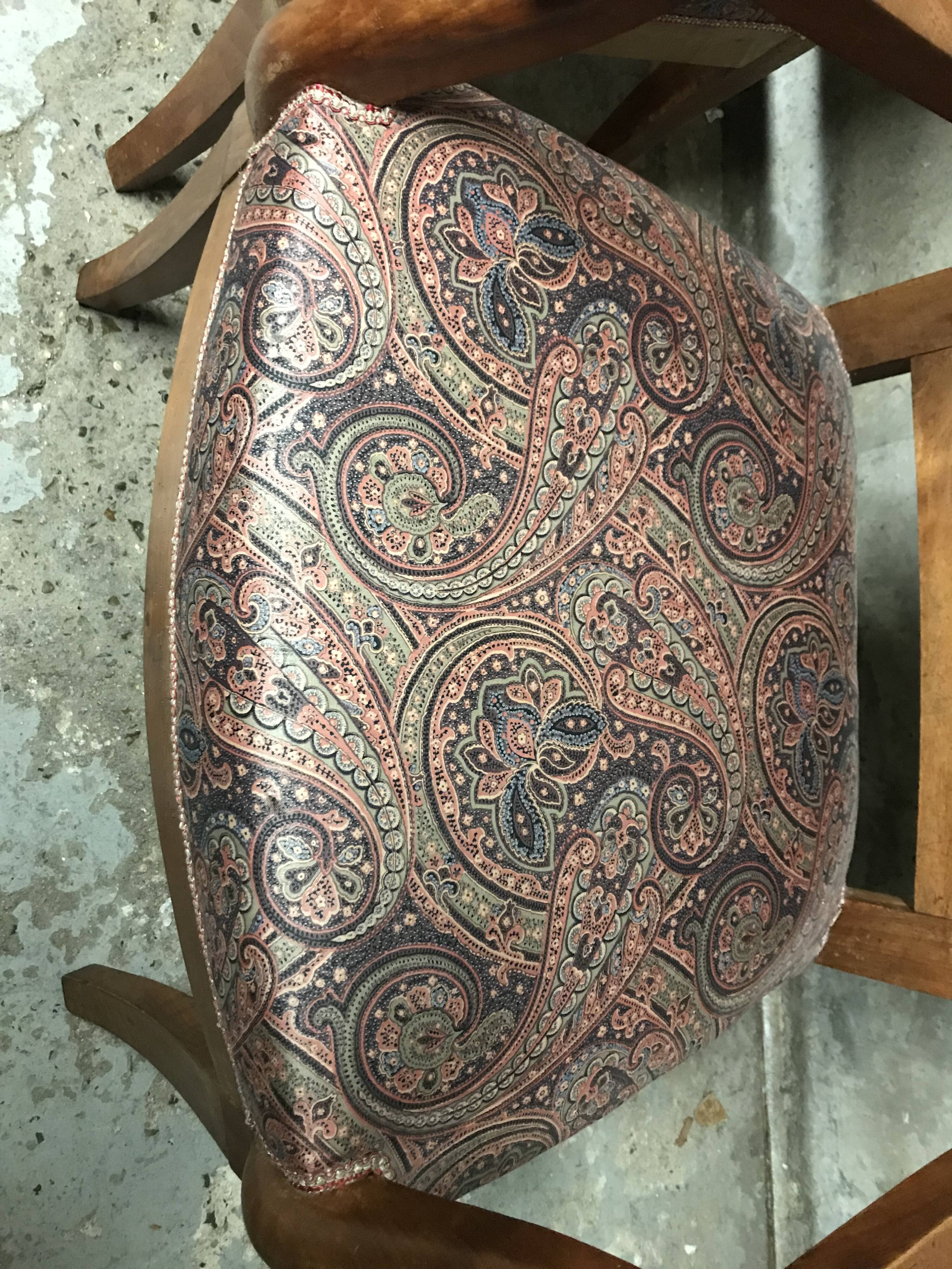 Pair of armchairs to fiddleheads Empire 19th