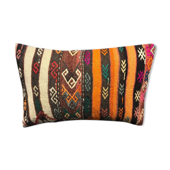 Vintage Orange Lumbar Cushion Cover 40x60cm