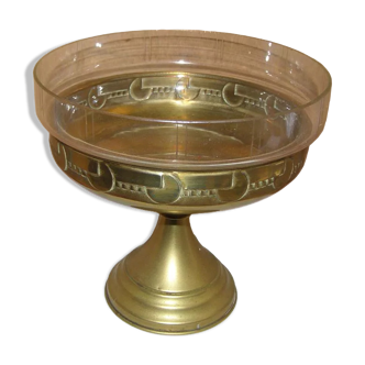 Brass cup with its cup