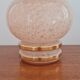 Glass vase of pink clicy 1950