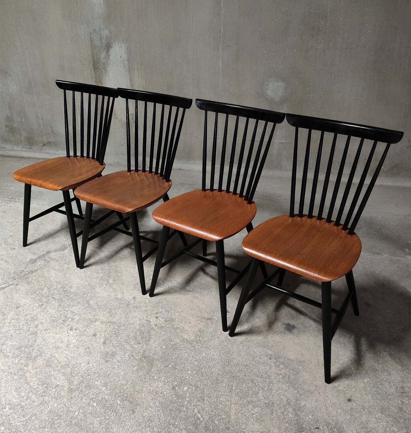 4 Scandinavian 60's Samcom lounge chairs