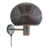 Aluminum and plexiglass wall light, 1970s
