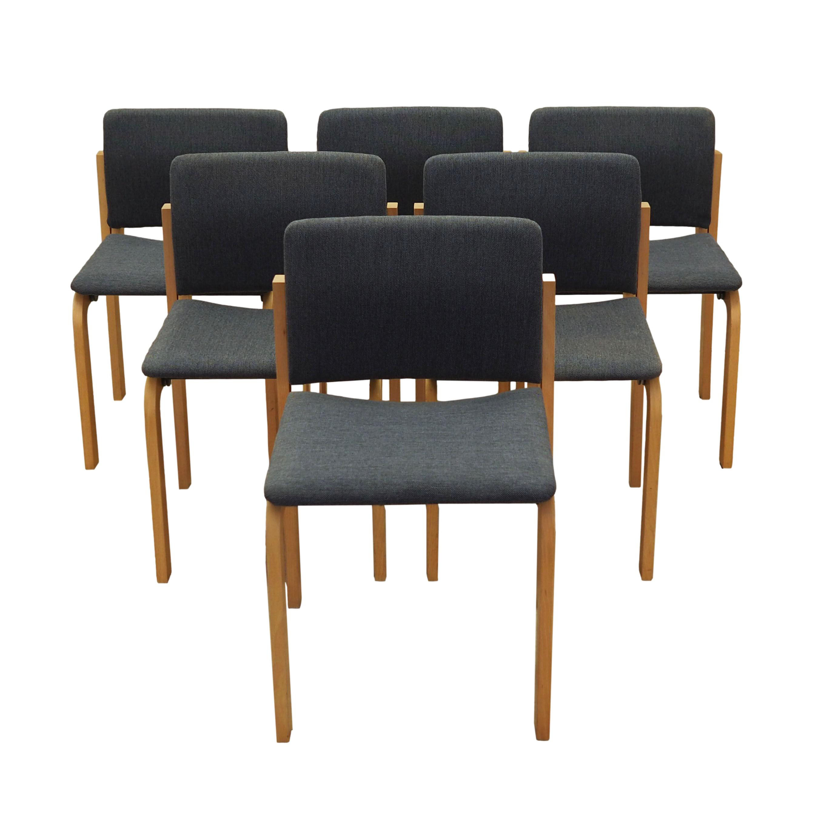 Set of six chairs, Danish design, 1980s, manufacturer: Fritz Hansen