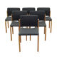 Set of six chairs, Danish design, 1980s, manufacturer: Fritz Hansen